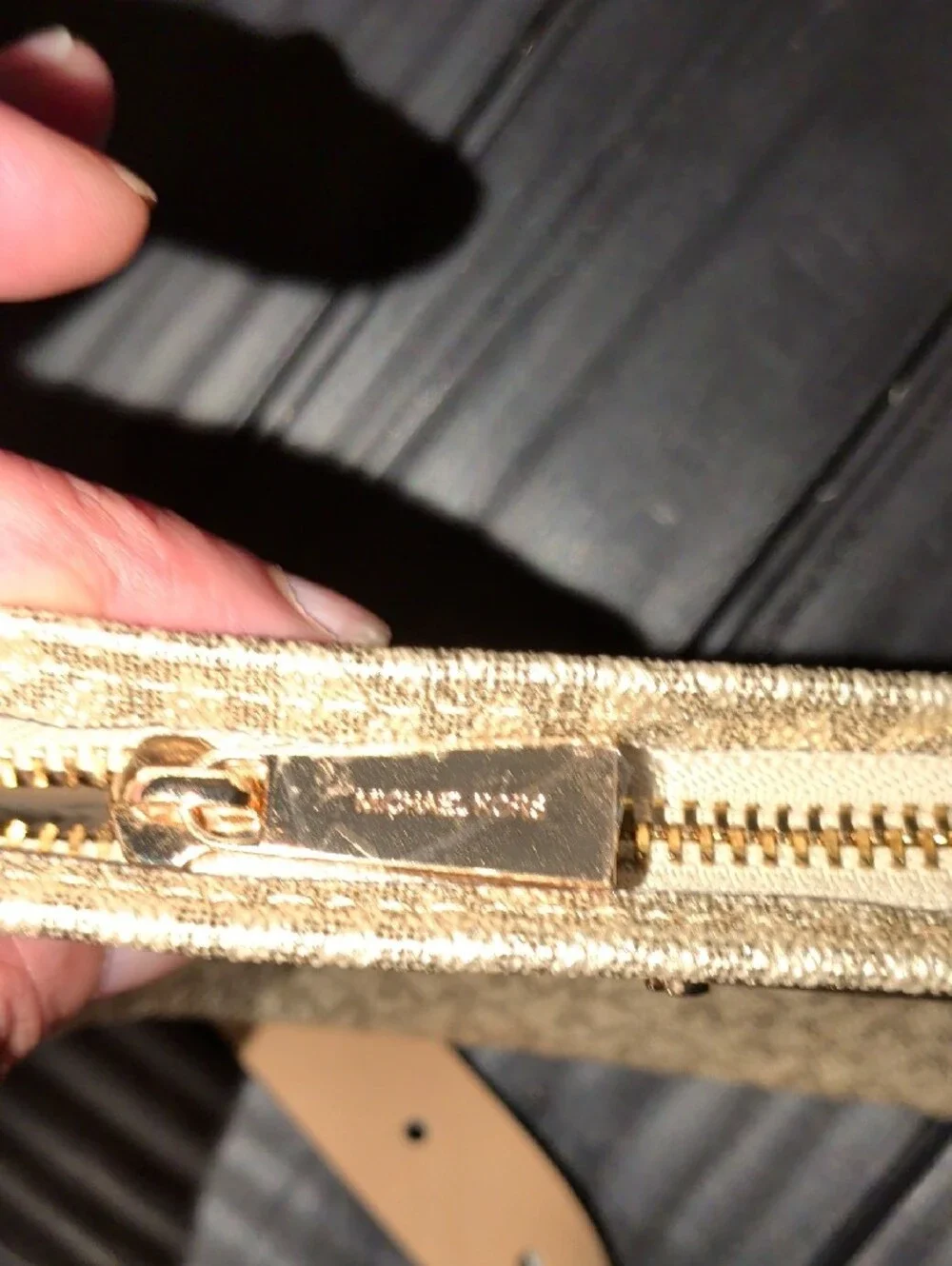Michael Kors Metallic Gold Crossbody/Belt Bag
